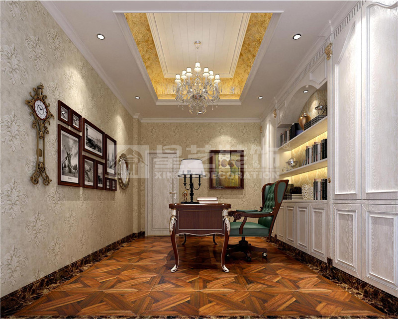 800平書(shū)房裝修效果圖