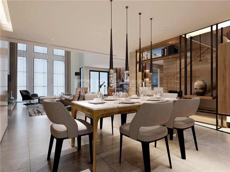 榮和大地600平現(xiàn)代風(fēng)格餐廳裝修效果圖