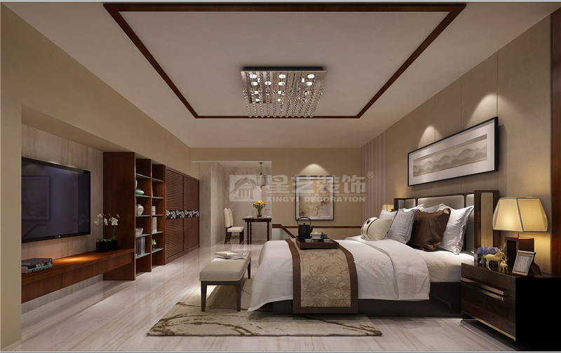 青秀萬達(dá)銀座300平辦公室臥室裝修設(shè)計(jì)效果圖