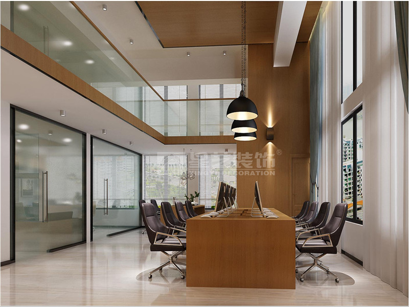 青秀萬達(dá)銀座300平辦公室辦公區(qū)裝修設(shè)計(jì)效果圖