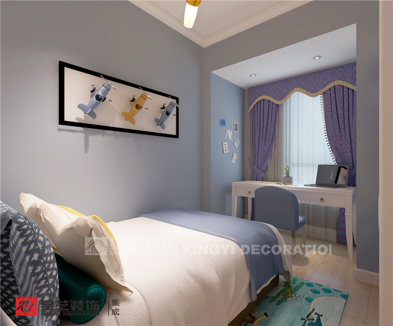榮和千千樹(shù)109平兒童房裝修實(shí)景圖