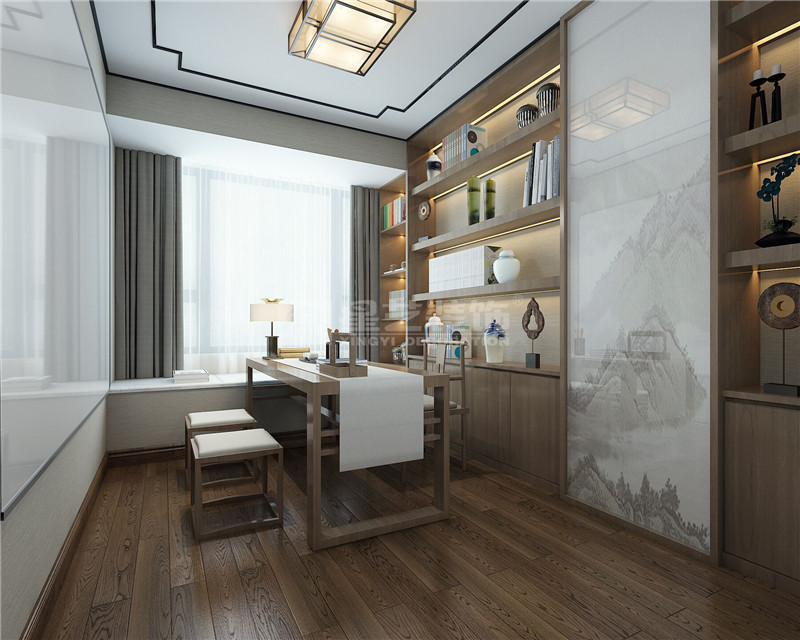 萬達(dá)茂140平書房裝修效果圖