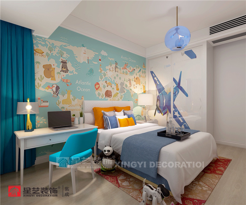 霖峰壹號(hào)120平兒童房裝修效果圖