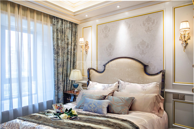 翡翠灣180平臥室裝修實景圖