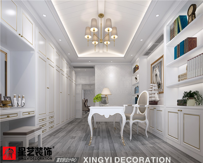 龍胤花園478平書(shū)房裝修效果圖