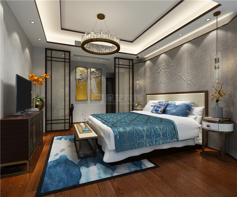 華發(fā)國賓壹號183平臥室裝修效果圖