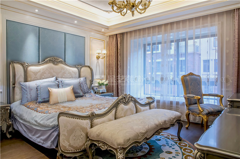 翡翠灣180平臥室裝修實景圖