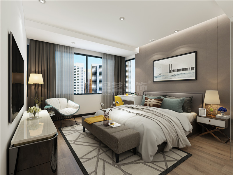 霖峰壹號(hào)140平臥室裝修效果圖