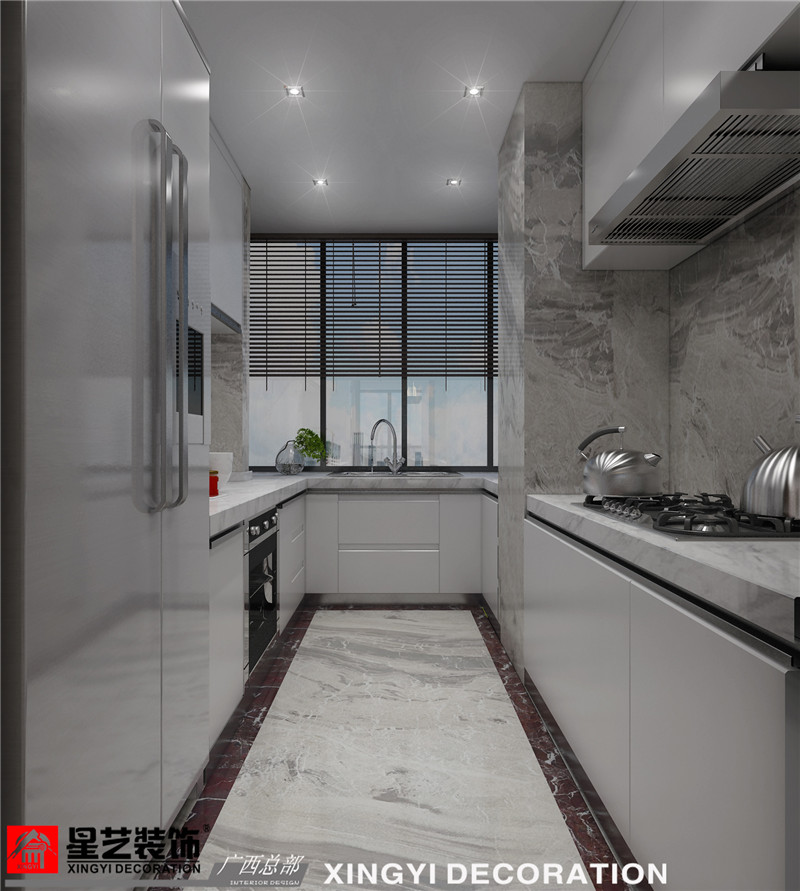 萬達茂130平廚房裝修效果圖