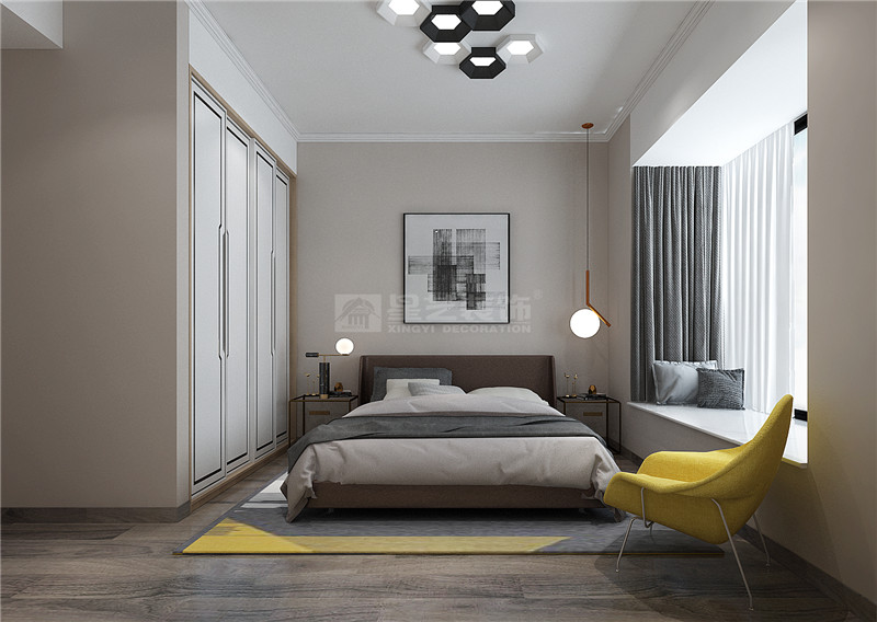 江宇都會(huì)明珠135平臥室裝修效果圖