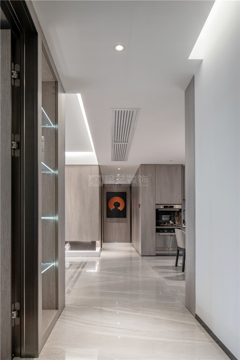 華發(fā)國(guó)賓壹號(hào)120平過(guò)道裝修實(shí)景圖