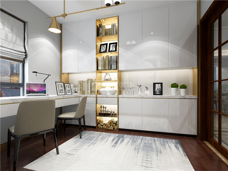 萬(wàn)科城113平書(shū)房裝修效果圖