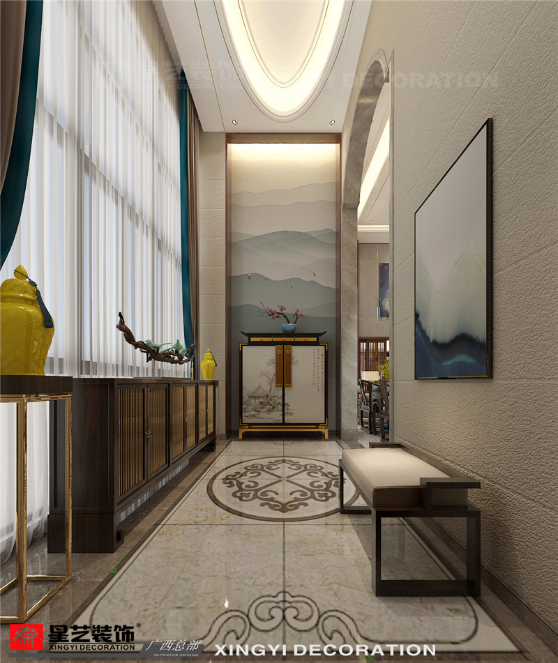 鳳景灣300平玄關裝修效果圖