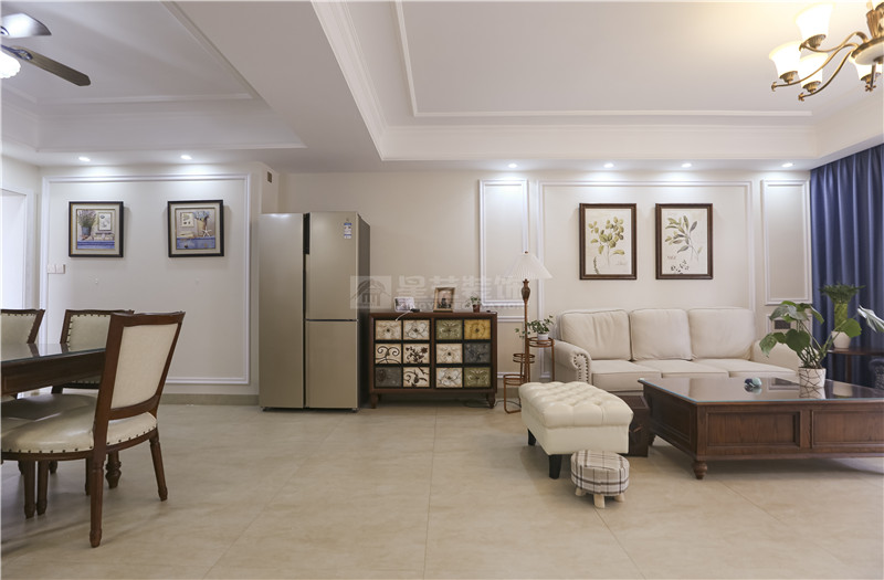 第四人民醫(yī)院單位房140平客餐廳裝修實(shí)景圖