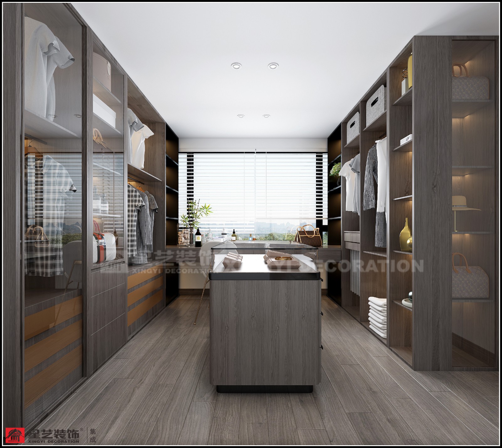 霖峰壹號150平衣帽間裝修效果圖