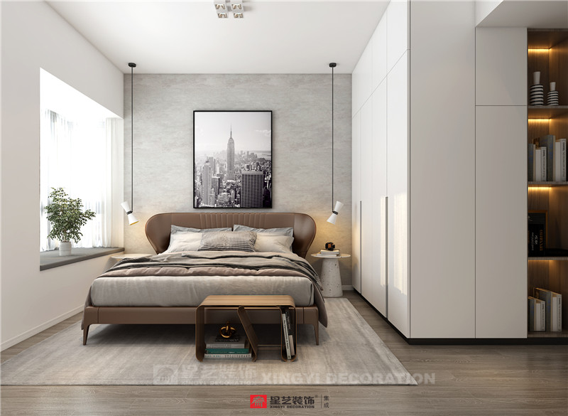 財(cái)富廣場(chǎng)90平臥室裝修效果圖