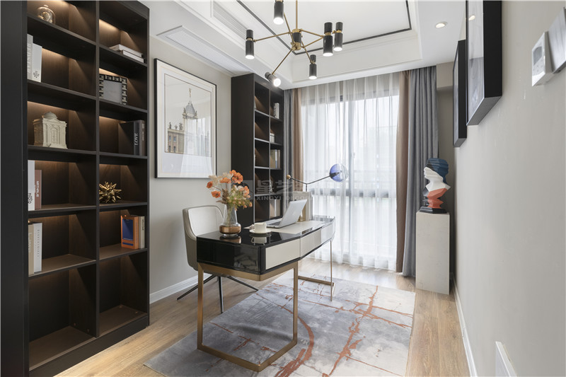 來賓樣板房 126平書房裝修實(shí)景圖