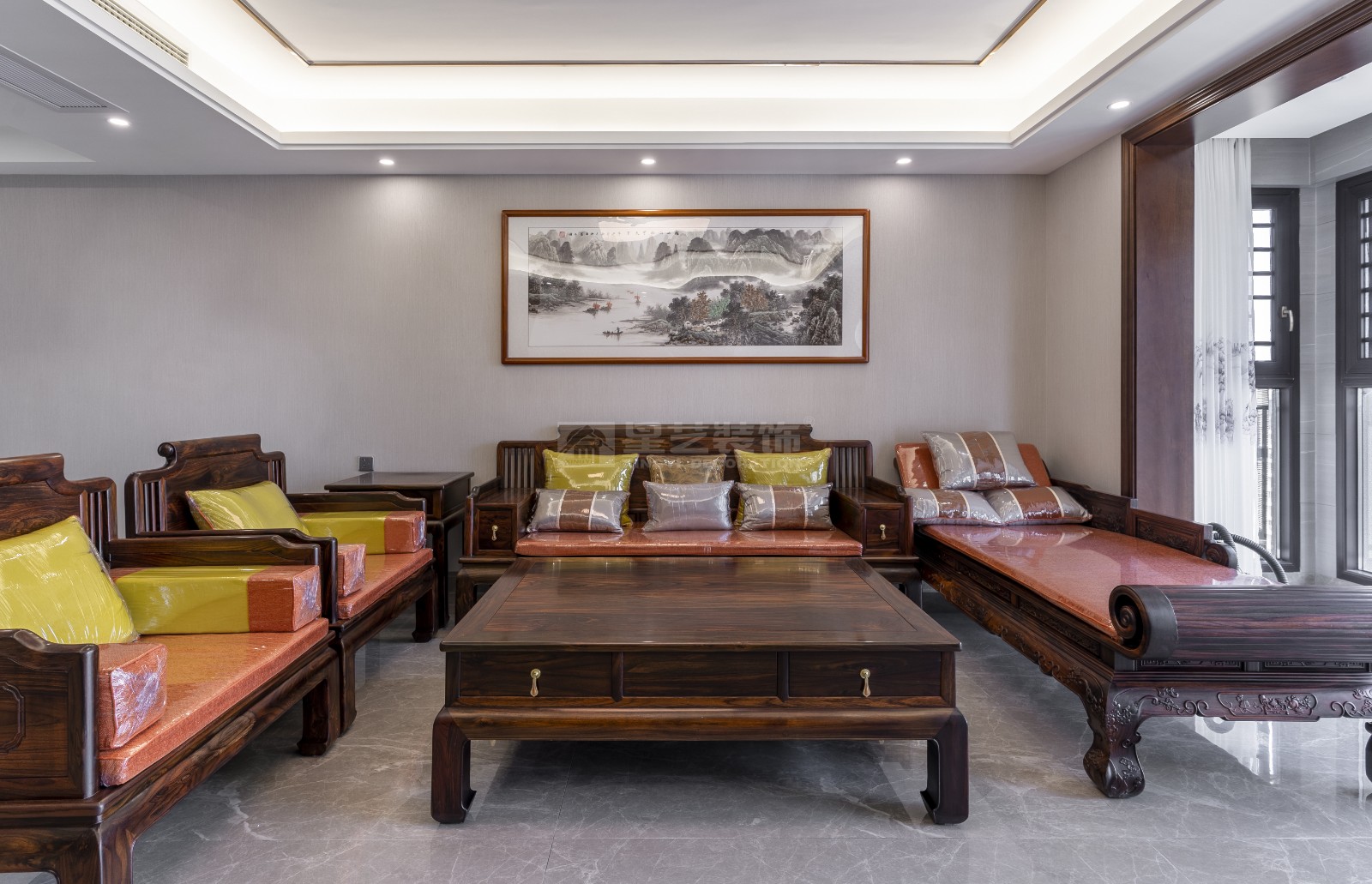 單位房196平客廳裝修實(shí)景圖