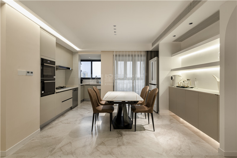 萬象華府140平餐廳裝修實(shí)景圖