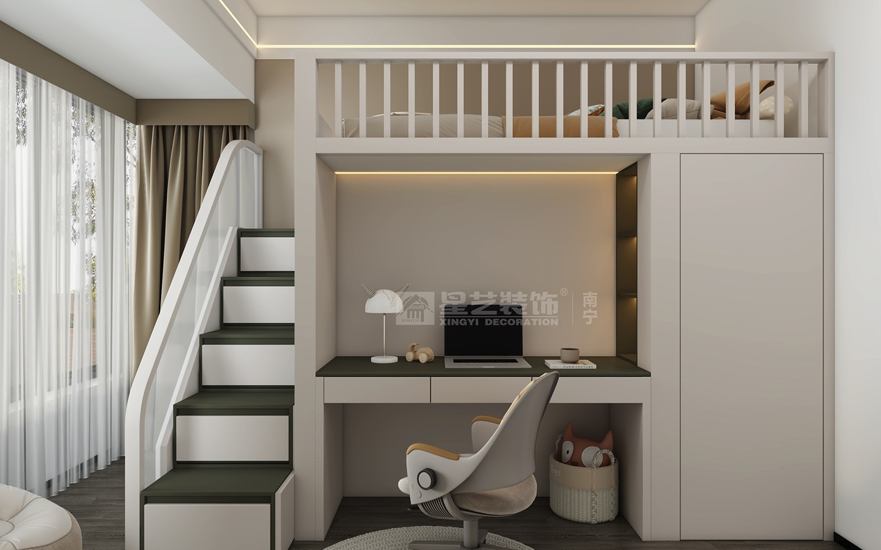 瀾山府450平別墅裝修現(xiàn)代風(fēng)格兒童房裝修效果圖