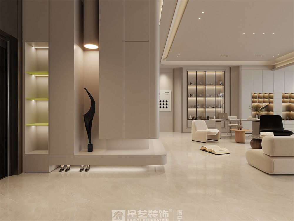 嘉和城800平空中墅現(xiàn)代簡(jiǎn)約入戶(hù)效果