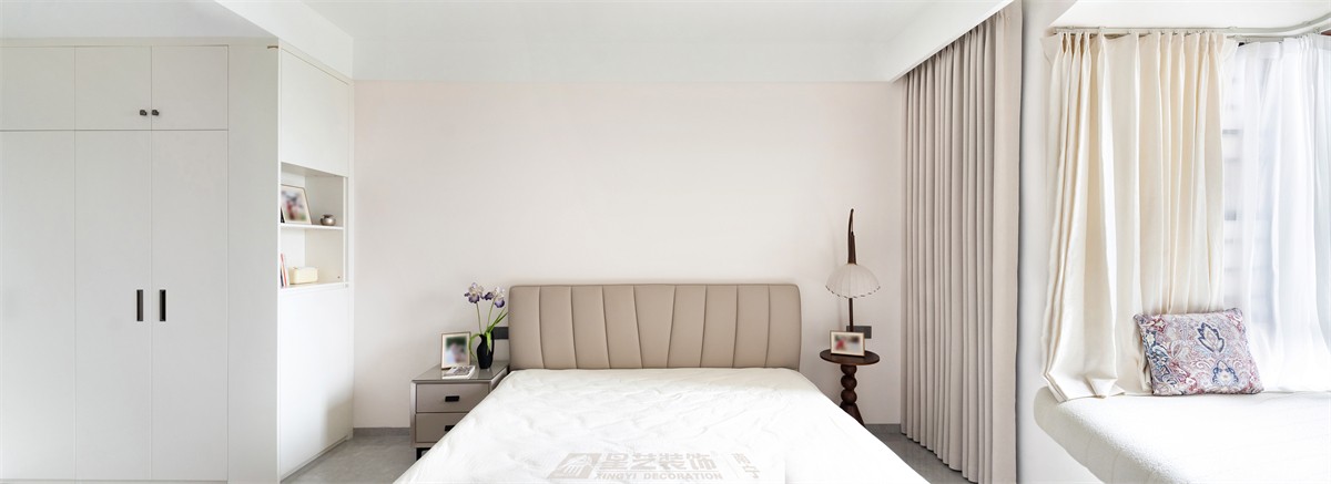 電力勘察院140平中古風臥室裝修完工實景