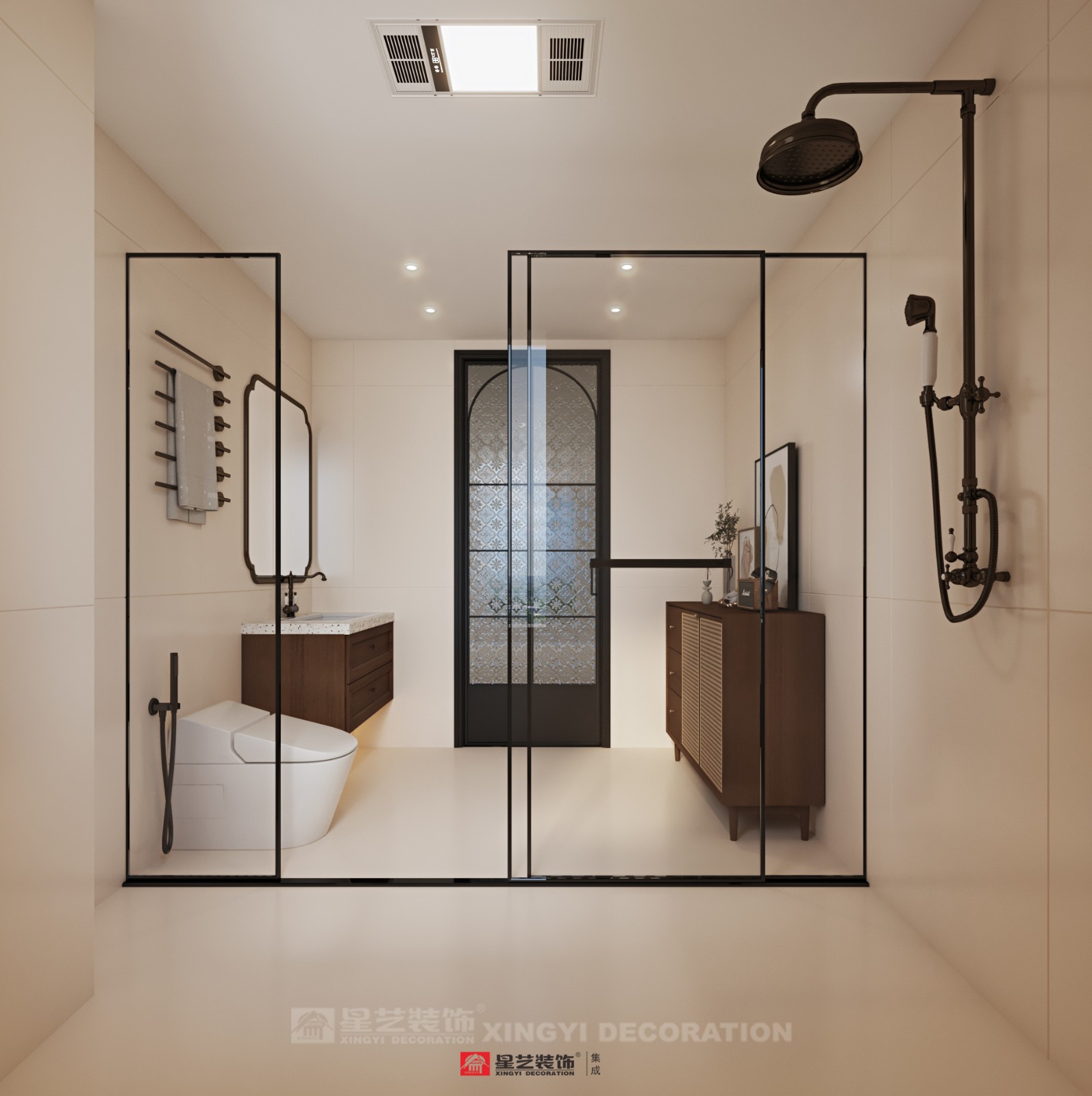 建發(fā)養(yǎng)云180平現(xiàn)代風(fēng)格衛(wèi)生間裝修效果圖