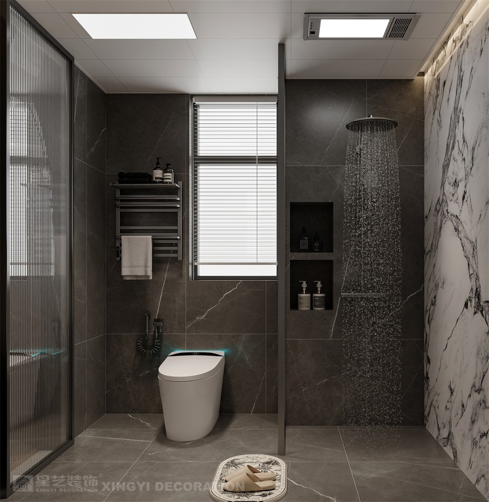 華潤西園潤府143平意式輕奢衛(wèi)生裝修效果圖