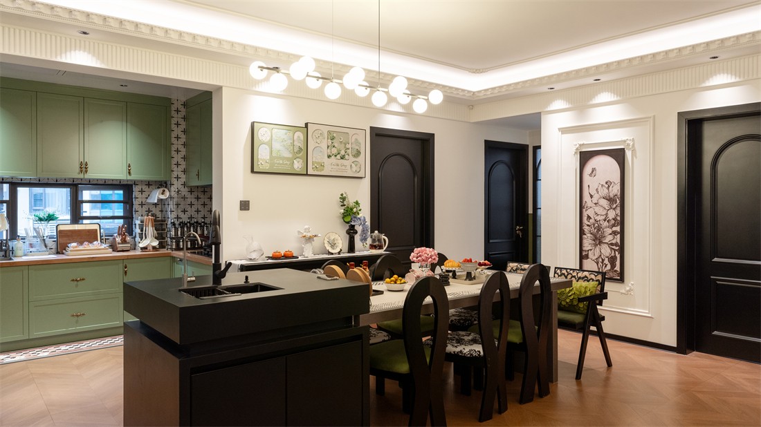 山漸青151平法式餐廳裝修完工實景圖