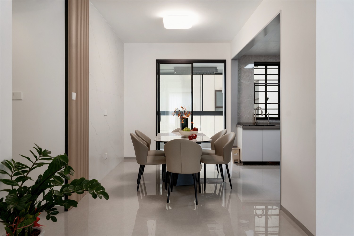 上水灣155平現代風格餐廳裝修實景圖