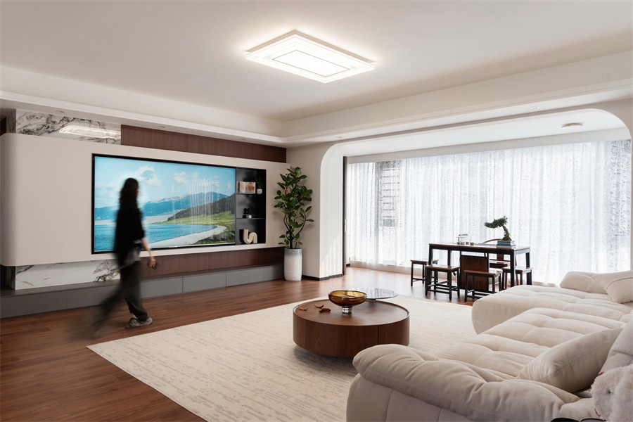 建發(fā)養(yǎng)云184平現(xiàn)代風(fēng)格客廳裝修完工實景圖