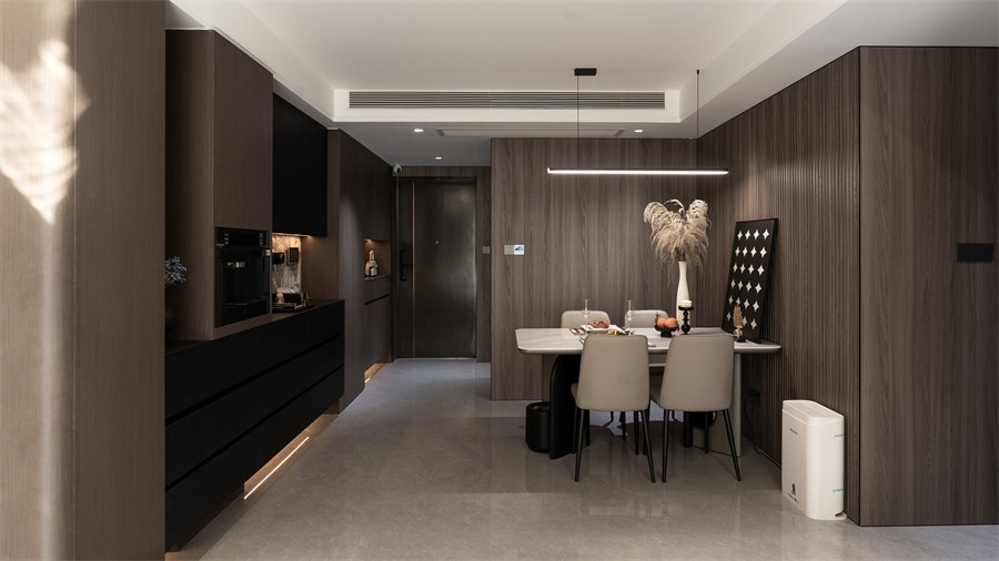 錦官府100平餐廳裝修完工實(shí)景圖