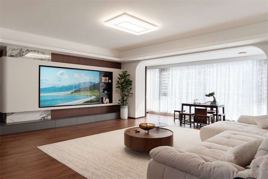 建發(fā)養(yǎng)云184平現(xiàn)代風(fēng)格客廳裝修完工實景圖