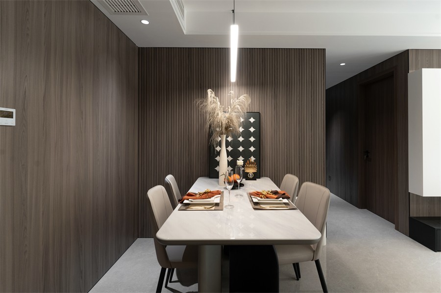 錦官府100平餐廳裝修完工實(shí)景圖