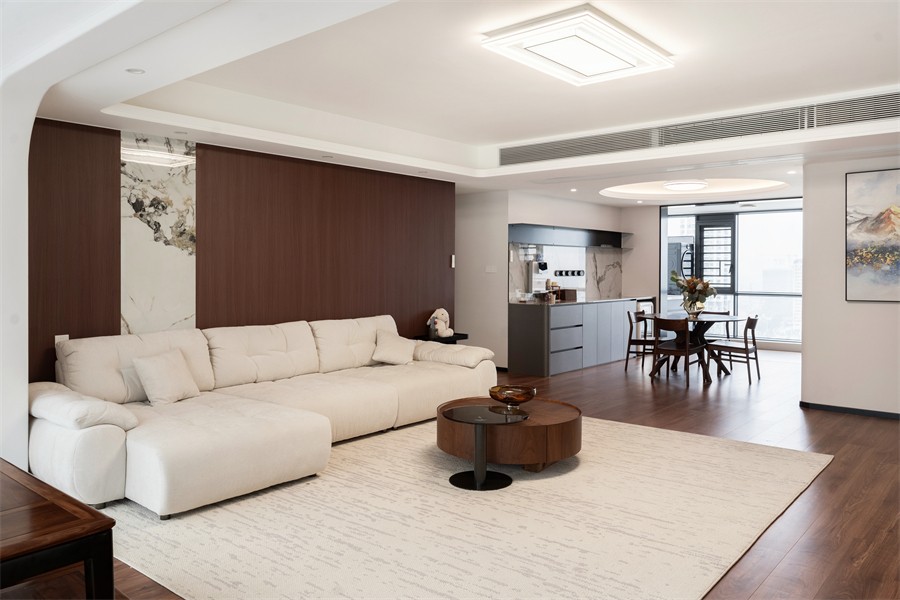 建發(fā)養(yǎng)云184平現(xiàn)代風(fēng)格客廳裝修完工實景圖